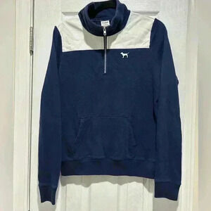 Victorias Secret PINK Quarter-zip‎ Pullover Womens Small
